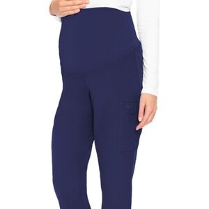 Med Couture Navy Women's Maternity Pant Size Small